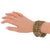 Mid-Century Modern Henry Perichon Gilded Bronze Bangle Bracelet with Colorful Stones, 8 pieces For Sale - Image 3 of 8