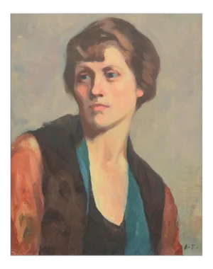 'Study of a Young Woman', Mid-Century American School, Tonalism