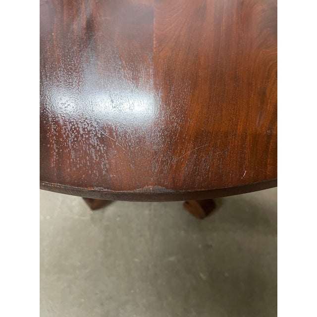 Brown Antique American Empire Mahogany Center Table For Sale - Image 8 of 12