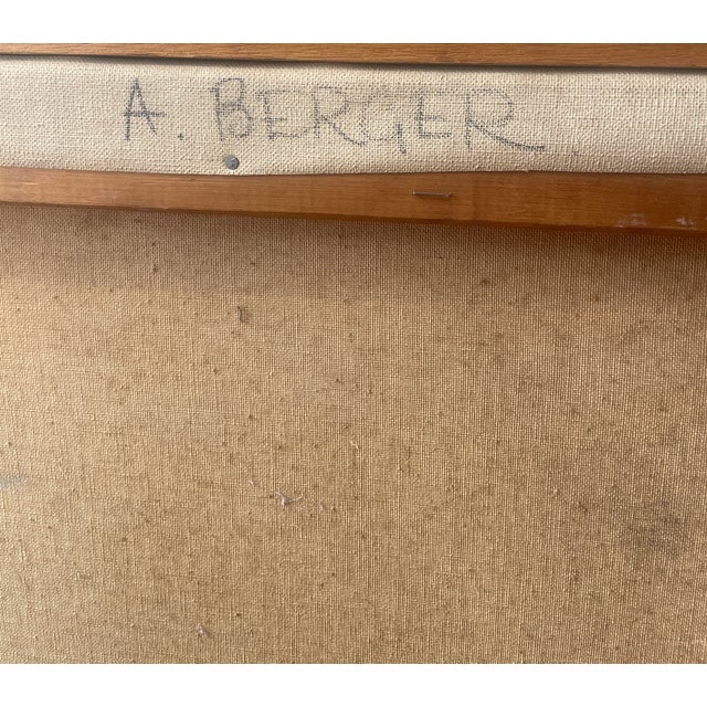 Alice Berger Hammerschlag "Three Levels" Painting, Circa 1961 For Sale - Image 10 of 11