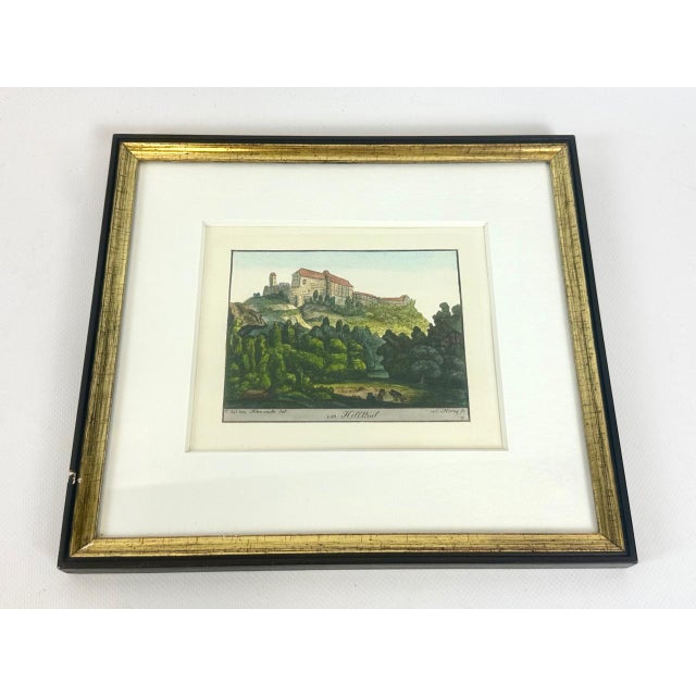 Konrad Horny after Carl Wolff, Todenwarth, Im Helltal, Color Etching on Paper, 18th Century, Framed For Sale - Image 6 of 11