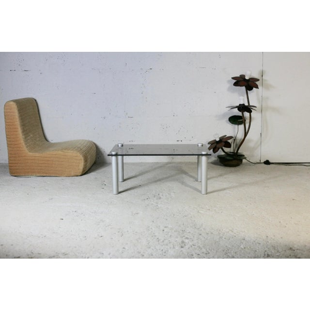 Smoked Glass Coffee Table, 1970s For Sale - Image 6 of 18