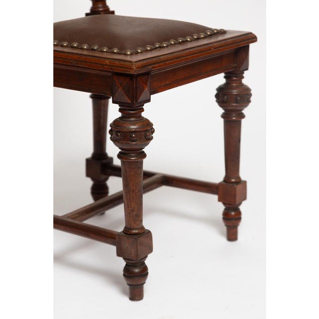 Brown Wilhelminian-Era Chair with Elaborate Carvings and Applications, 1890 For Sale - Image 8 of 18