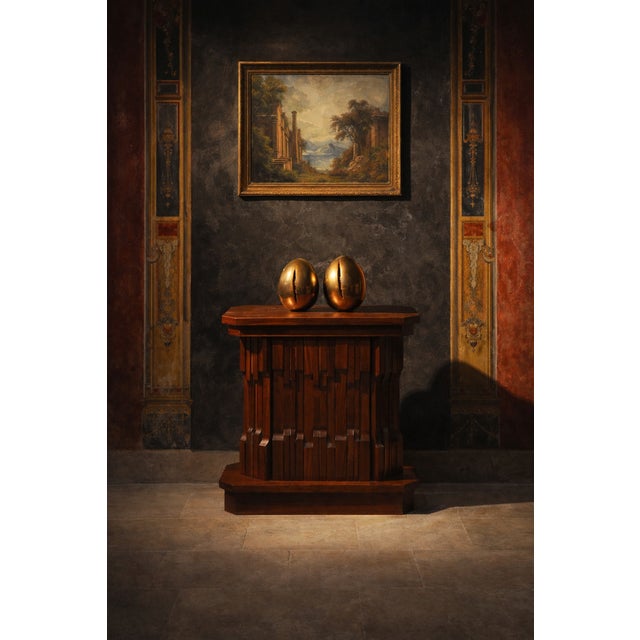 Brutalist Sculptural Multifunctional Norman Base by Luciano Frigerio, 1970s For Sale - Image 3 of 18