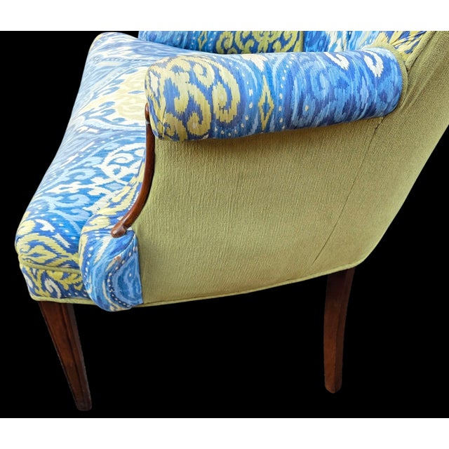 Mid-Century Modern Vintage Wing Chair For Sale - Image 3 of 7