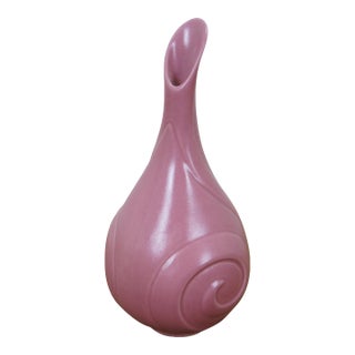 2015 Rookwood Pottery Pink Swirl Art Deco Bud Vase 10106-D MMXV 6" For Sale