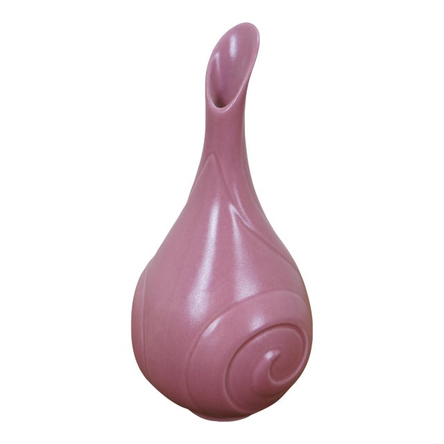 2015 Rookwood Pottery Pink Swirl Art Deco Bud Vase 10106-D MMXV 6" For Sale