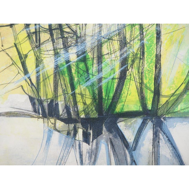 Camille Hilaire, Soleil couchant sur L'Andlau, Lithograph For Sale - Image 4 of 6