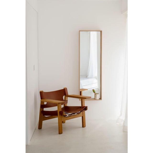 Campo Minimalist Wall Mirror in Ash by Filipe & Viricel For Sale - Image 4 of 8