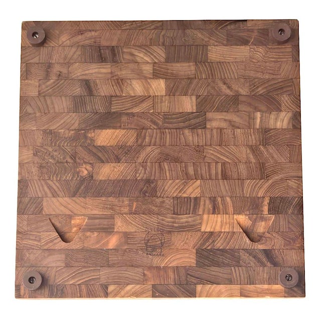 1960s Digsmed Staved Danish Teak Wood Carving/Charcuterie/Cheese Board For Sale - Image 9 of 10