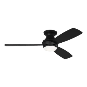 Visual Comfort Fan Ikon Hugger 52" LED Ceiling Fan in Midnight Black