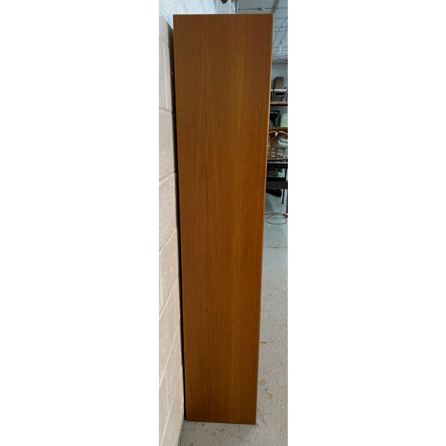 Brown Mid-Century Danish Modern Teak Bookcase For Sale - Image 8 of 10