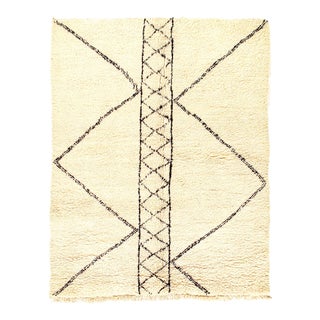 Vintage Hand Knotted Moroccon Rug For Sale