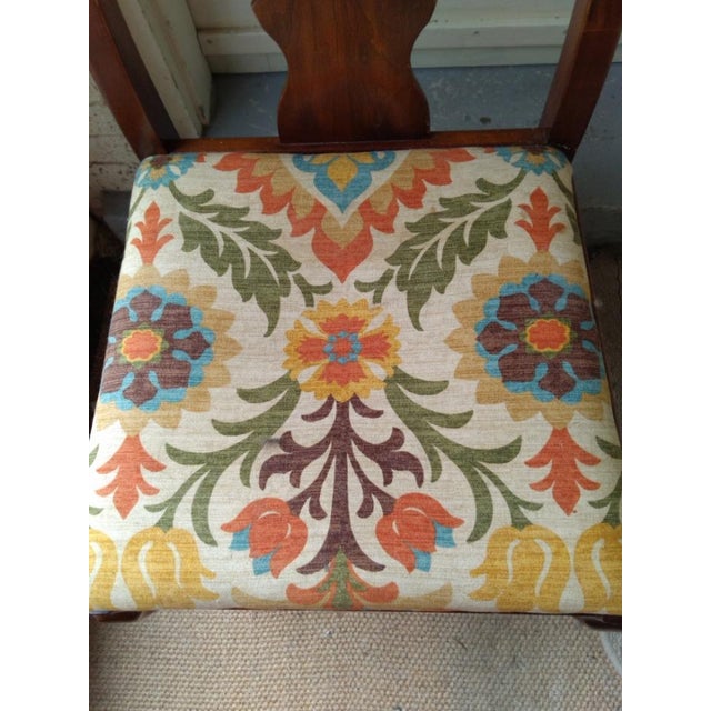 Wood Vintage Pennsylvania House Cherry Wood Queen Anne Side Chair For Sale - Image 7 of 11