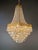 Metal Pair of1950s Brass Empire Sac a Pearl Chandelier Crystal Lustre For Sale - Image 7 of 12
