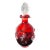 Mid 20th Century Mid-Century Murano-Style Hand-Blown Red Art Glass Decanter With Clear Stopper For Sale