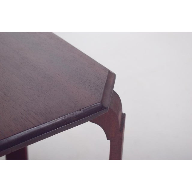 Brown Art Deco Mahogany Side Table, 1930s For Sale - Image 8 of 10