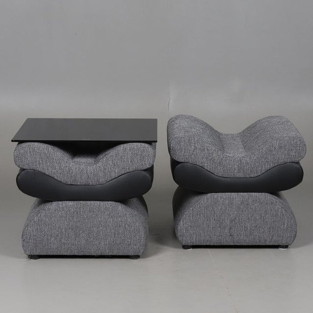 Black Italian Sofa Set, Set of 5 For Sale - Image 8 of 12
