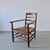 Low Rustic Bobbin Rush Seat Armchair, Netherlands, 1940s For Sale - Image 11 of 11
