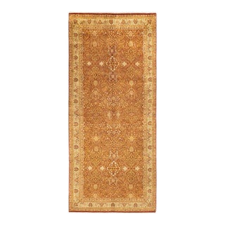 Mogul Collection Hand-Knotted Runner - Orange 6' 1" x 14' 1" For Sale
