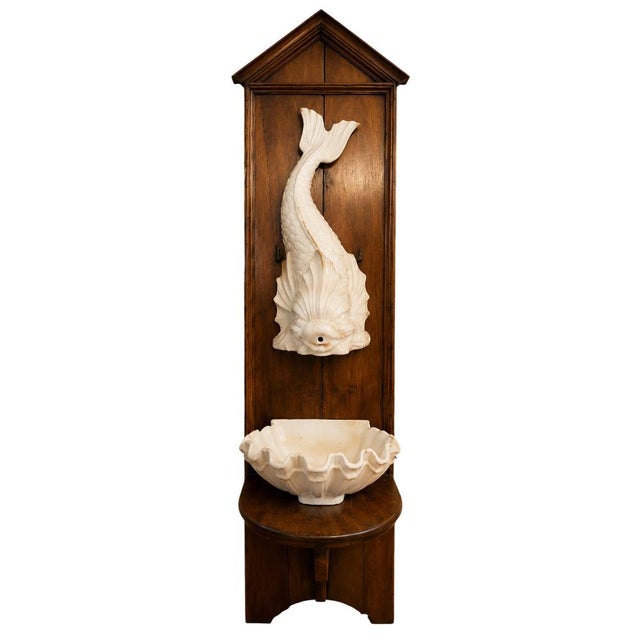 White 20th Century Earthenware Wall Fountain by Emile Tessier, 1890s For Sale - Image 8 of 8