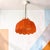 Plastic Farmhouse Red Acrylic Lace Effect Hanging Light Chandelier, Ukraine, 1970s For Sale - Image 7 of 18