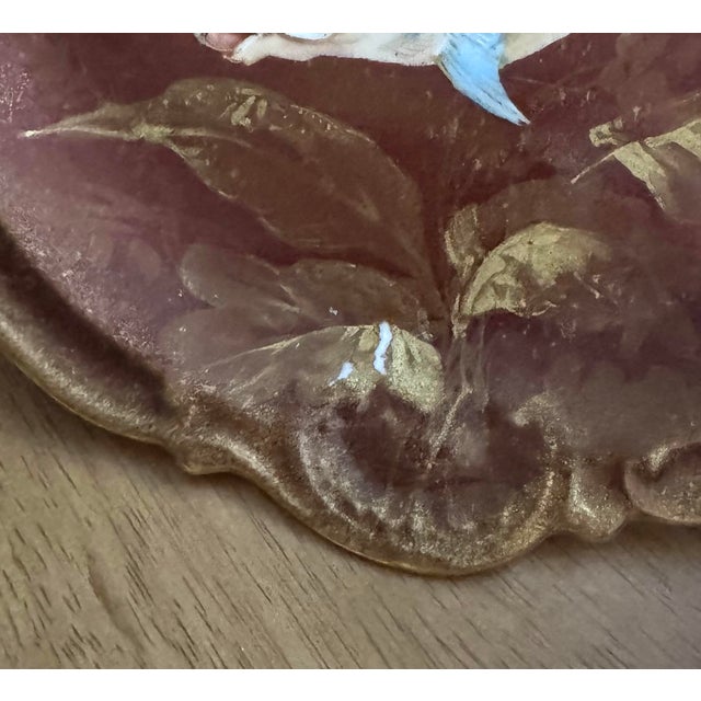 1950s Stunning Limoges Hand-Painted Fish Plates & Gravy Boat – Set of 6 For Sale - Image 12 of 12