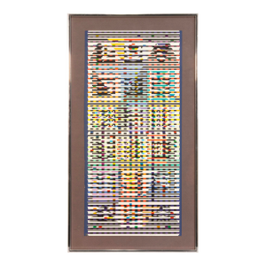Yaacov Agam - Colorful Polygraph 1970s Signed Serigraph on Paper 22/30 Framed