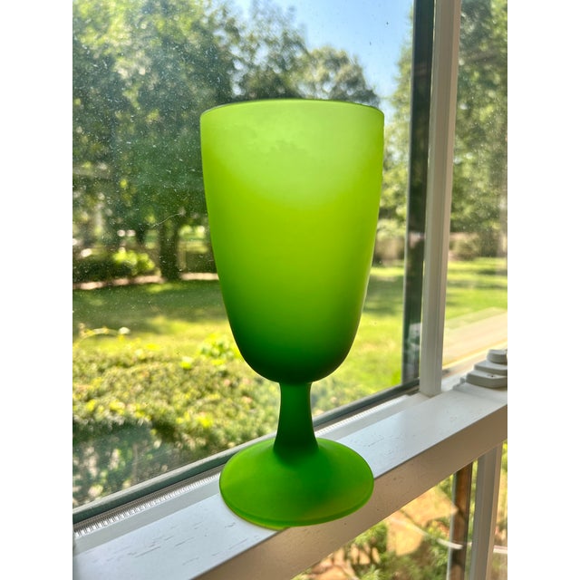 Carlo Moretti Vintage Carlo Moretti Satinato Goblets - Set of 11 For Sale - Image 4 of 4