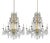 Italian Genoese Crystal 8-Light Chandeliers, 18th Century, Set of 2 For Sale