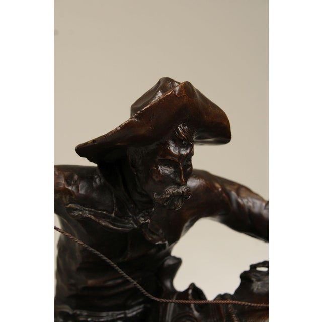 Frederic Remington Bronze Statue, 'Wooly Chaps' For Sale - Image 12 of 12