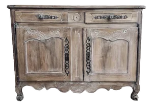 French 19th Century Cerused Walnut Buffet