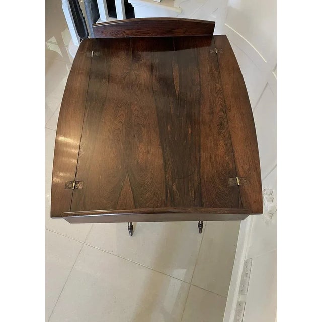 Brown Antique Victorian Rosewood Butlers Tray on Stand For Sale - Image 8 of 15