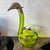 Antique Claret Wine Decanter/Carafe of Light Green Glass and Silver Plate, England For Sale - Image 11 of 12