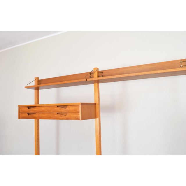 Mid-Century Modern Teak Wall Unit by Kjell Riise for Rival Brodrene Jatogs, 1960s, Set of 3 For Sale - Image 6 of 11