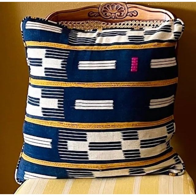 Textile Antique African Cotton Cushion Covers - Set of 2 For Sale - Image 7 of 8
