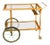 Italian Wooden Bar Cart With Hand-painted Design For Sale