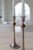 Silver Art Deco Candleholders in Pewter and Brass, Sweden, 1930s, Set of 2 For Sale - Image 8 of 9