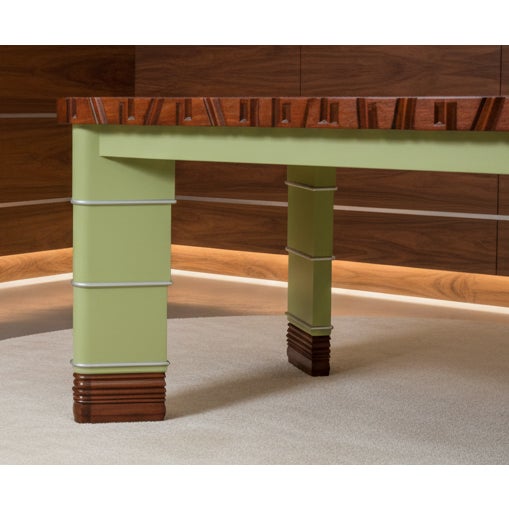 Art Deco 1920s Attributed to Kem Weber Dining Table From Grand Rapids Furniture Company For Sale - Image 3 of 14