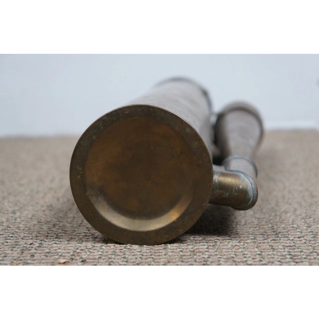 Late 19th Century Antique Brass Nautical Maritime Plunger Operated Yacht Boat Fog Horn For Sale - Image 11 of 12