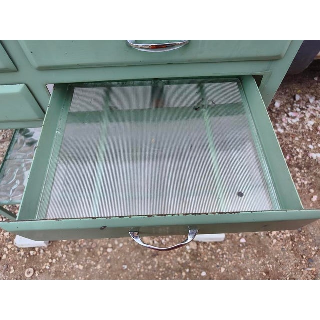 Vintage Dentist's Table and Shelf, 1950, Set of 2 For Sale - Image 10 of 11