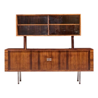 Hans Wegner for Ry Møbler Ry-25 President Mid Century Rosewood Credenza With Hutch For Sale