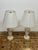 Stiffel Stiffel Cut Glass + Polished Brass Vintage Table Lamps, Pair For Sale - Image 4 of 12