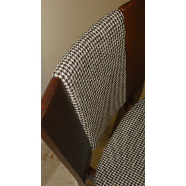 Chairs in Wood and Tweed by Acerbis International, Italy 1980s, Set of 4 For Sale - Image 13 of 18