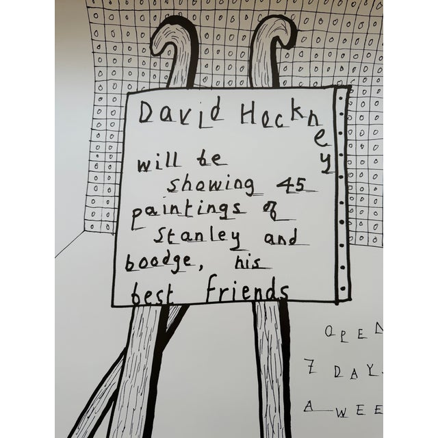 Paper David Hockney (1937-2026), Dog Show Exhibition Poster, Original Vintage 1990s Poster, Printed in the Uk For Sale - Image 7 of 9