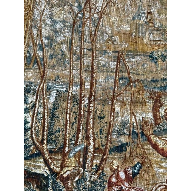 Vintage French Tapestry, 1970s For Sale - Image 9 of 18