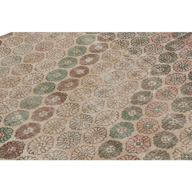 Rug & Kilim Vintage Zeki Müren Rug With Polychromatic Floral Patterns, From Rug & Kilim For Sale - Image 4 of 7