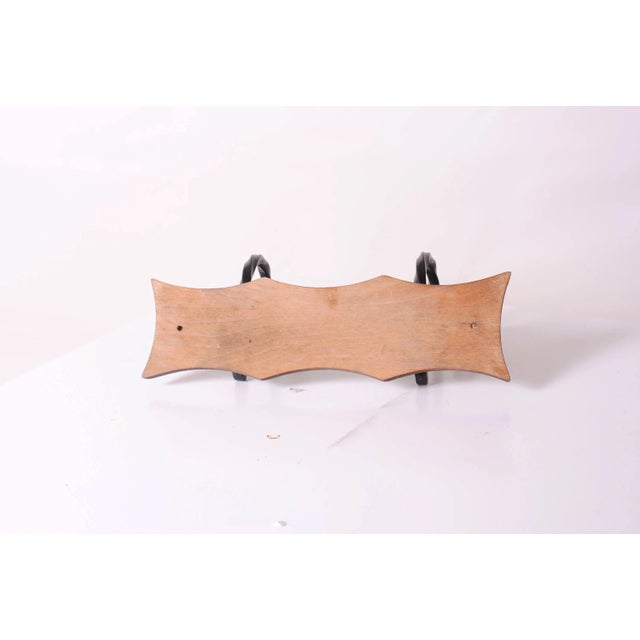 Brown Wooden and Wrought Iron Coat Racks, 1960s, Set of 2 For Sale - Image 8 of 9