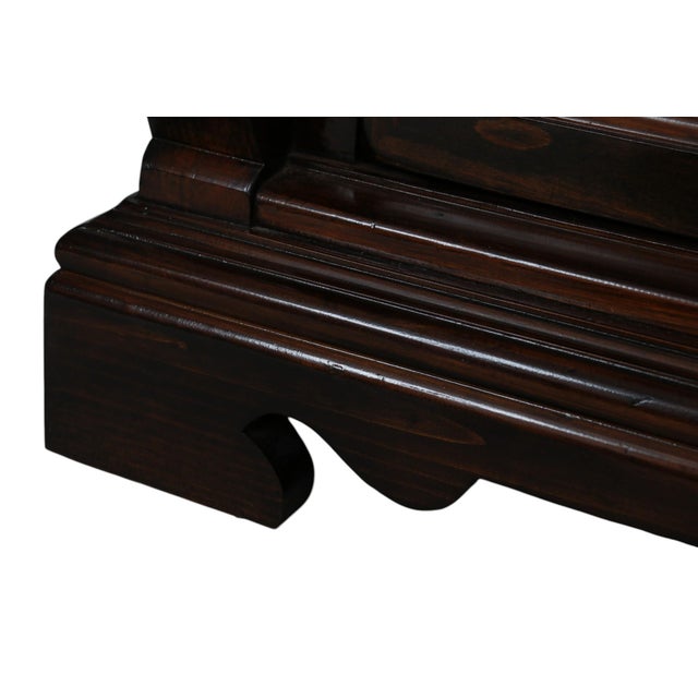 Brown French Empire Style Custom Made Cabinet For Sale - Image 8 of 10