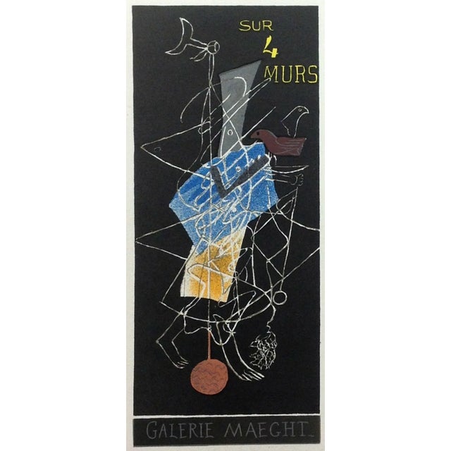 Title: Sur Quatre Murs Artist: Georges Braque Country: France Medium: Lithograph – 6 Paper: Vellum 12.50 x 9.50 inch...